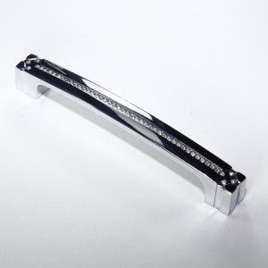 71029 Ручка-скоба с кристаллами хром CRL18-128